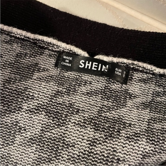 Houndtooth Black & White Matching Cardigan & Mini Skirt Set Size Small - Picture 12 of 14